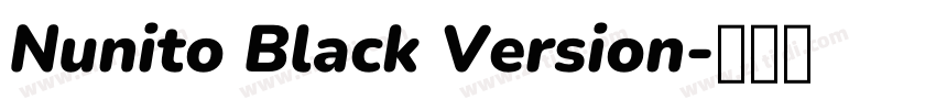 Nunito Black Version字体转换